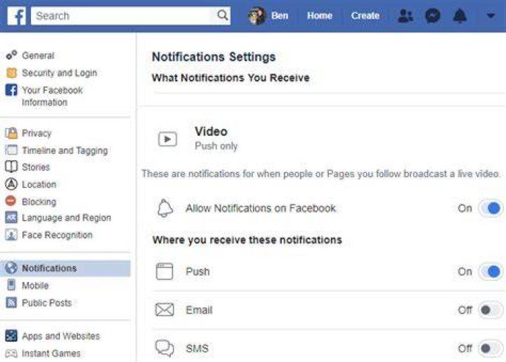 Can I turn off Facebook Live notifications?