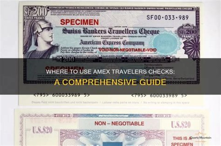 Can you still use travelers checks?