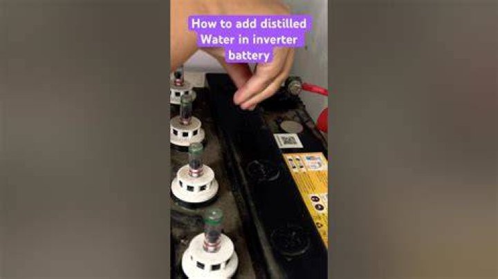 Do you have to use distilled water in a battery?