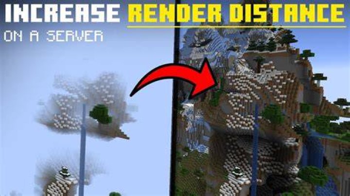 How do I change my server render distance in Minecraft?