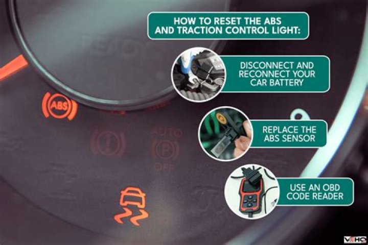 How do I reset my ABS and traction control light?