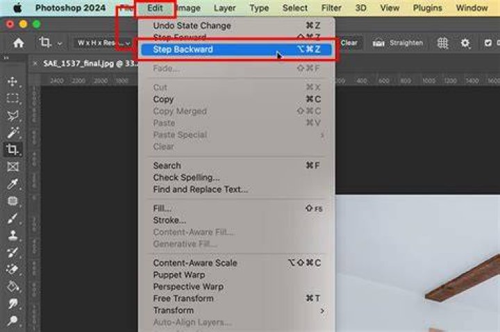 How do I undo a flatten image in Photoshop?