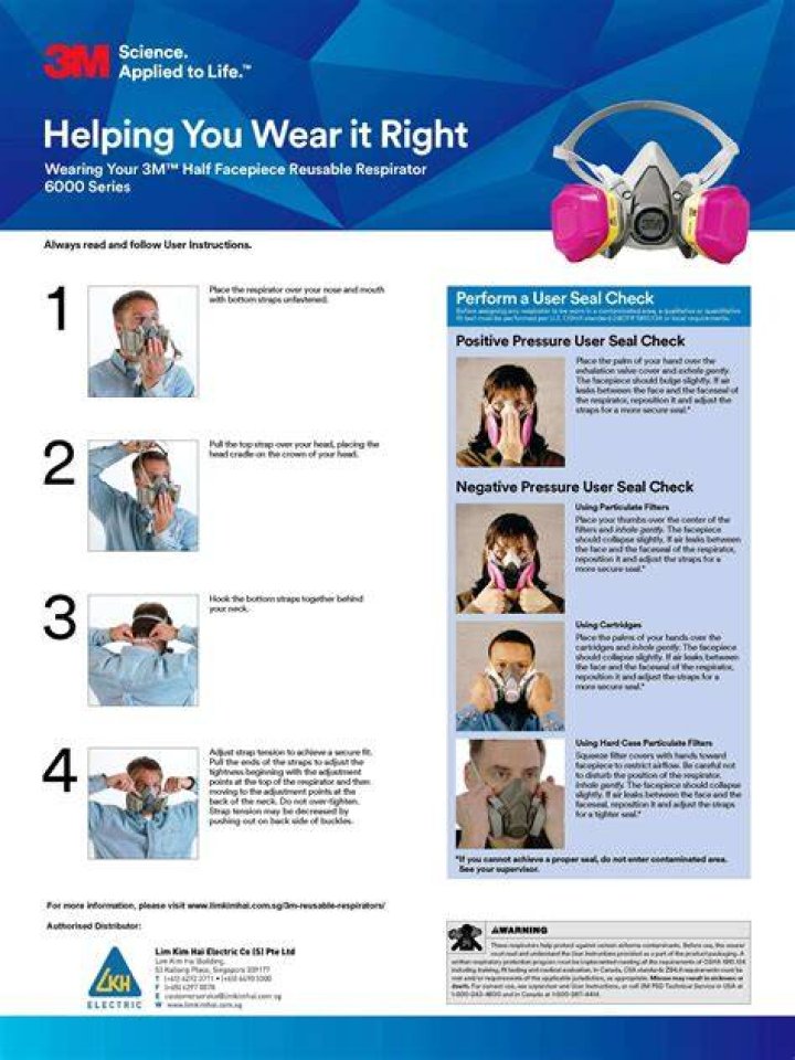 How do you clean a 3m mask?