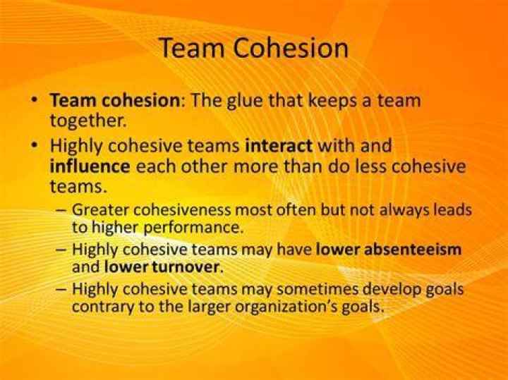 How do you develop cohesion?