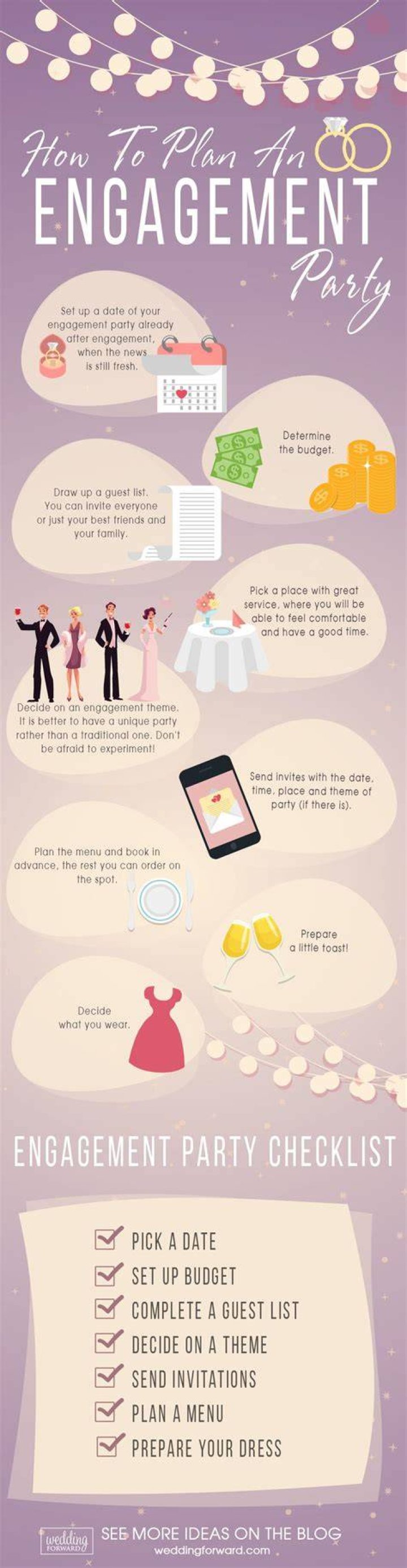 How do you plan a cheap engagement party?