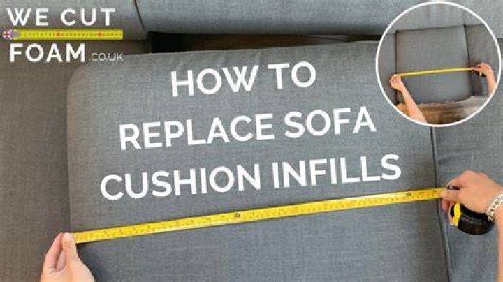How do you replace couch cushions?