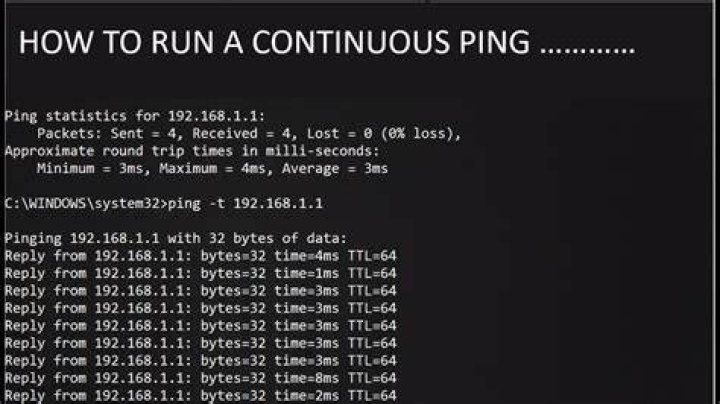 How do you stop continuous ping?