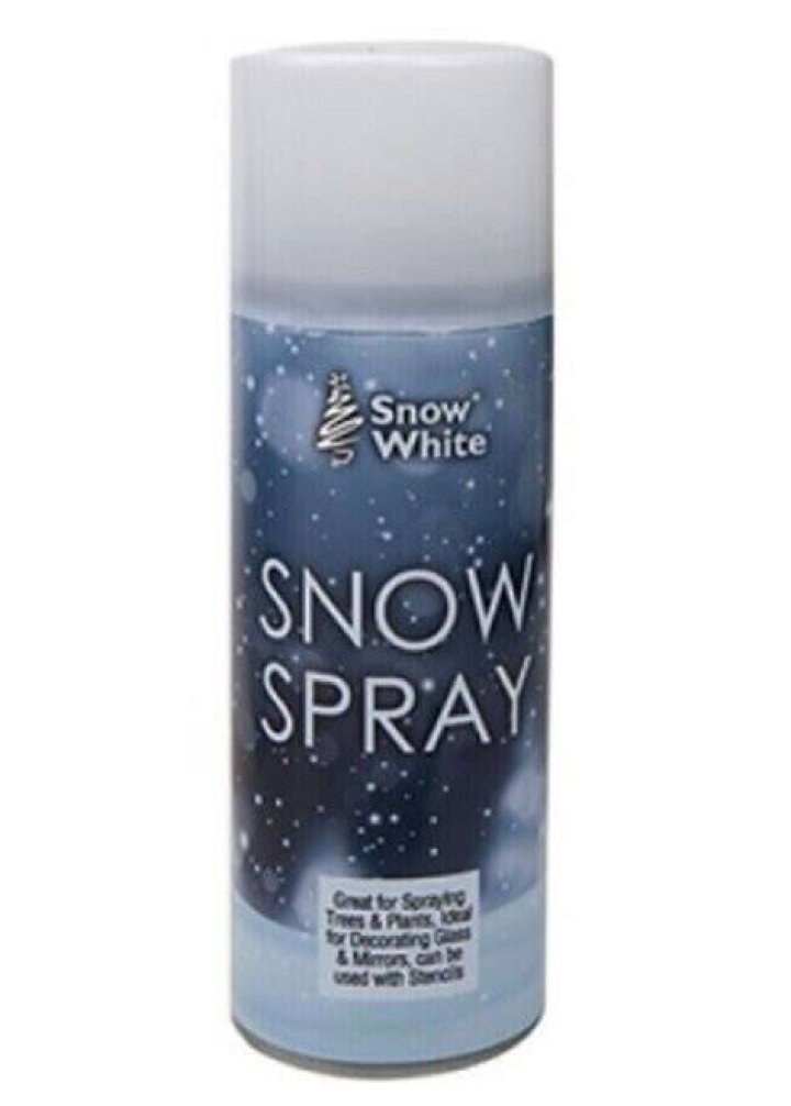 How long does fake snow spray take to dry?