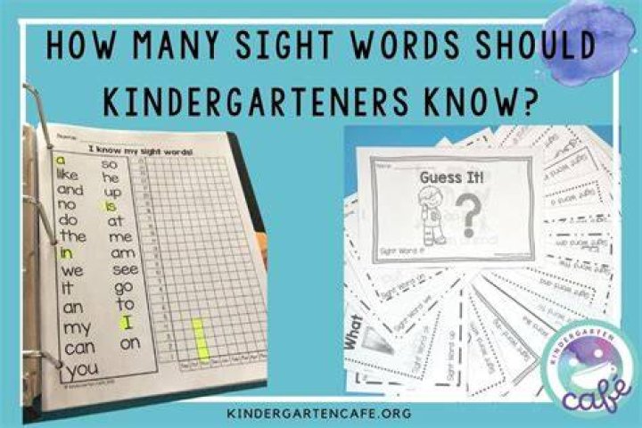 How many words should kindergarteners know?