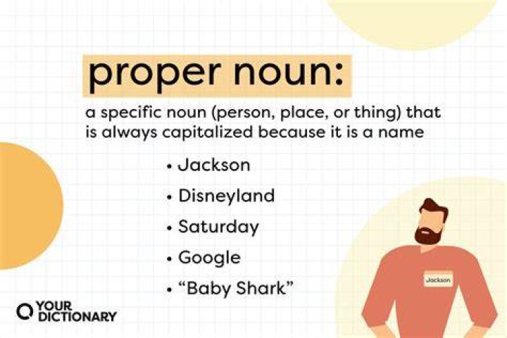 Is a person a proper noun?