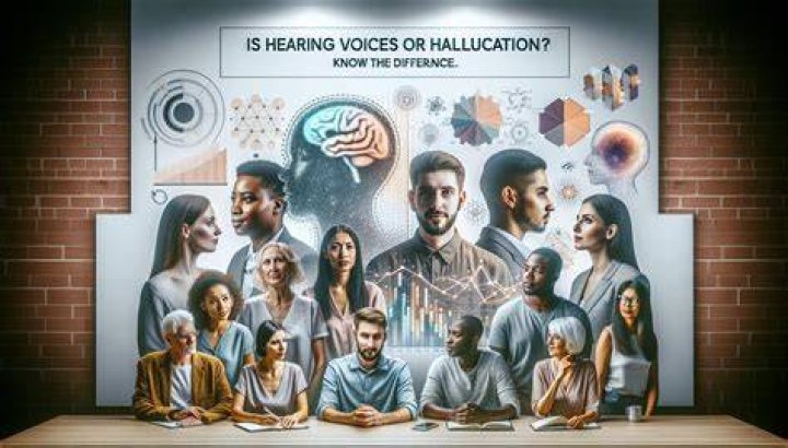 Is hearing voices a delusion or hallucination?