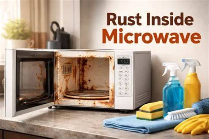 Is it dangerous to use a microwave with rust inside?