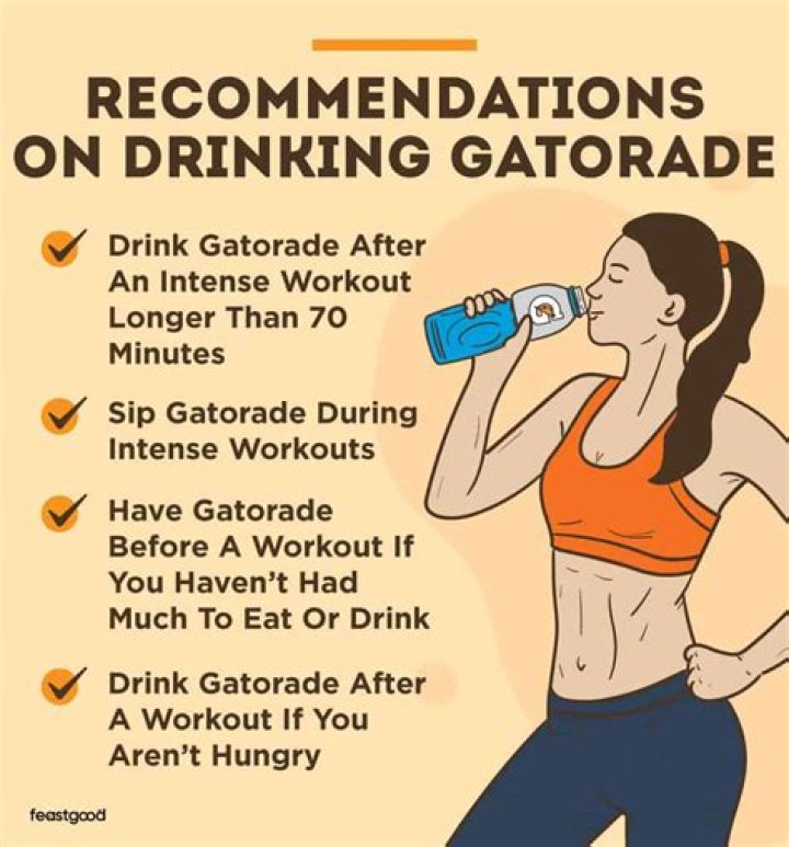 Is it okay to drink Gatorade after a workout?
