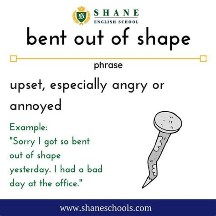 What does get bent out of shape mean?
