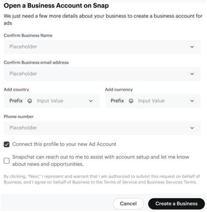 What is a Snapchat business account?