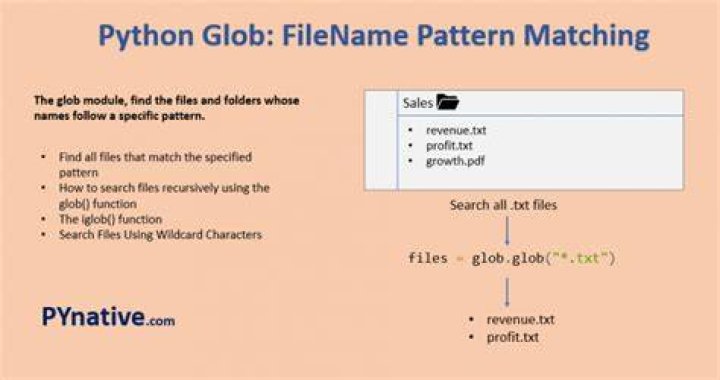 What is import glob in Python?