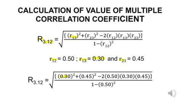 What is multiple correlation coefficient?
