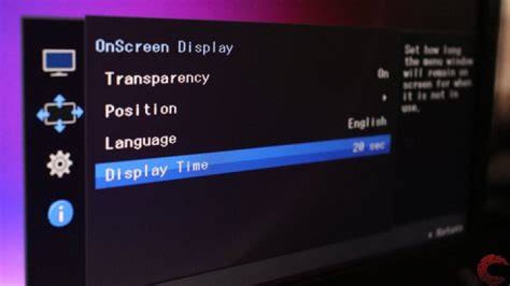 What is OSD timeout?