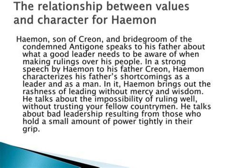 What is the relationship between haemon and Creon?