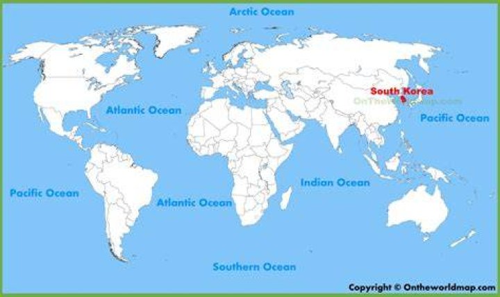 Where is Korea in world map?