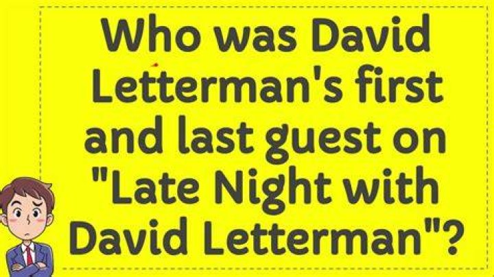 Who was lettermans last guest?