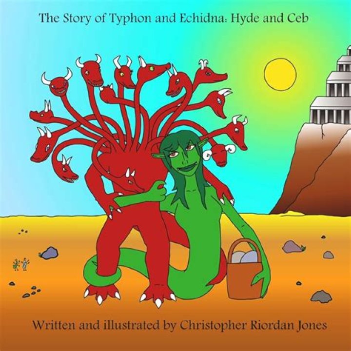 Who were the offspring of Echidna and Typhon?