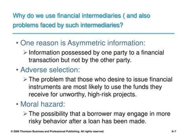 Why do we use intermediaries?