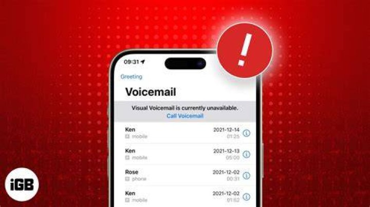 Why is my visual voicemail not working on my iPhone?