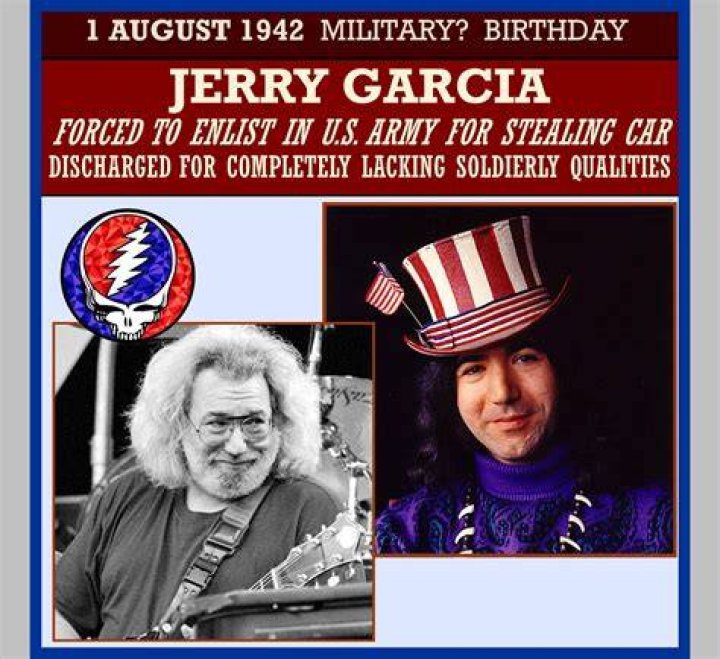 Why was Jerry Garcia discharged from the army?